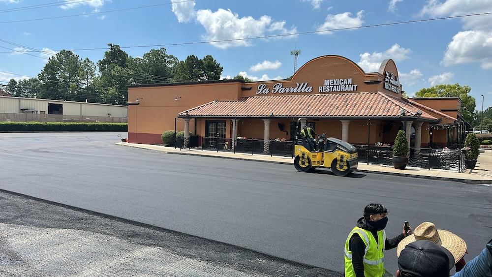 La Parrilla parking lot paving project nears completion using All Star Innovations services