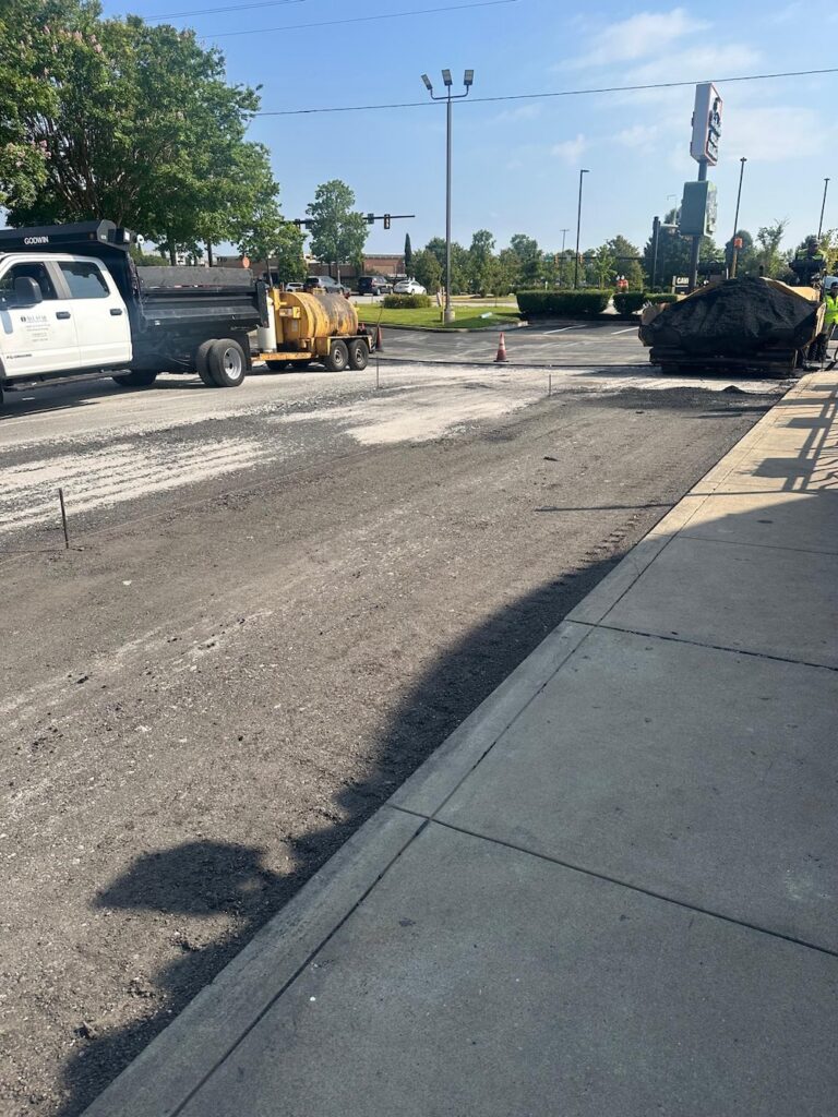 La Parrilla parking lot paving project using All Star Innovations services