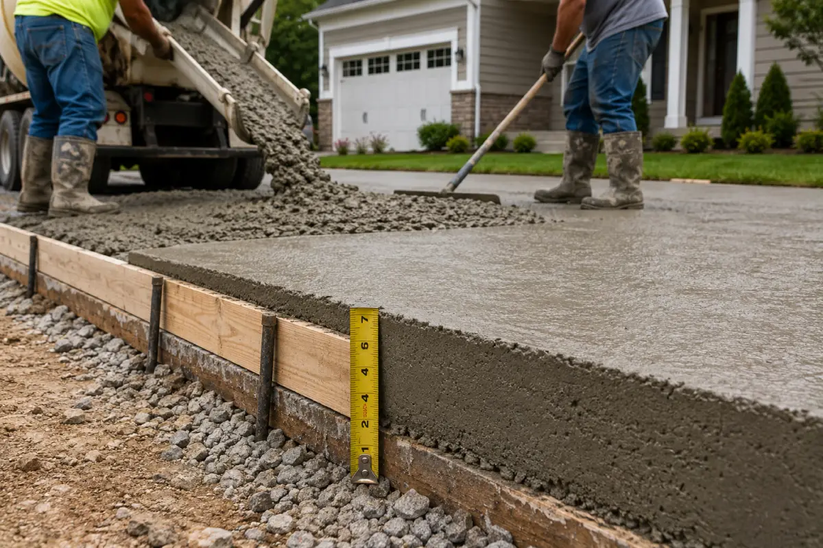 What Thickness Should a Concrete Driveway Be?